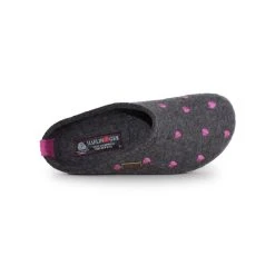 HAFLINGER Chaussons Mules Pour Femme Grizzly Cuoricini -chaussures-ecolo shop grizzly cuoricino 16